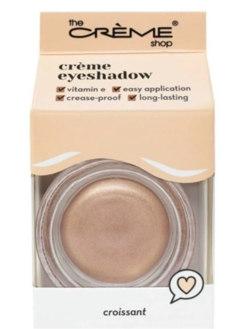 The Crème Shop's Crème Eyeshadow in Shade Croissant NIP